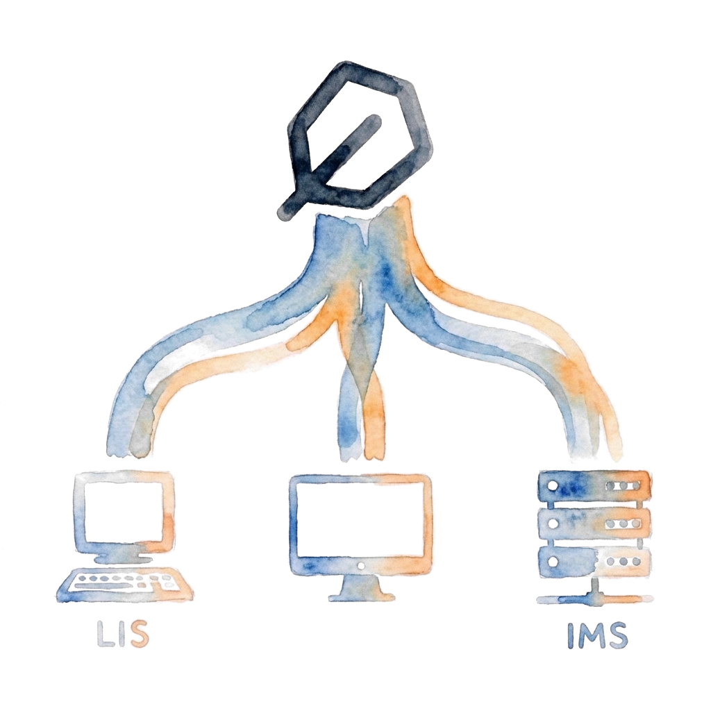 Works on top of any LIS or IMS